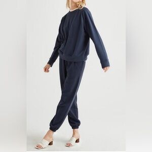 Richer Poorer Recycled Fleece Sweatpants in Blue Nights size Small